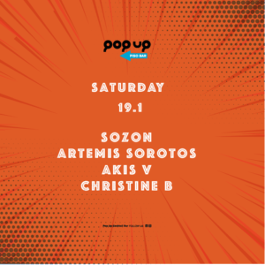Pop Up 19/01/2019